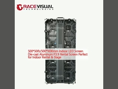 500*500/500*1000mm Indoor LED Screen Die-cast Aluminium P3.9 Rental Screen Sempurna untuk Rental Indoor & Stage