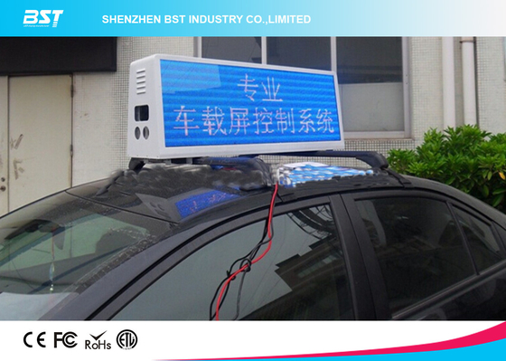 RGB Video Taxi Top Led Tampilan Advertising Light Box Dengan Kontrol 4g / Wifi