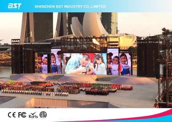High Brightness P4.81 Outdoor Full Color Led Display Video Wall Rental 6500nits