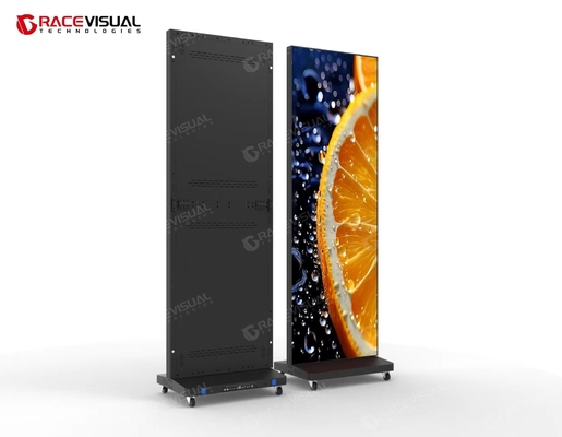 Indoor Foldable Led Poster Screen Led Digital Display Untuk Banner Portable Led Video Wall Untuk Toko