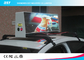 Kecerahan Tinggi Led Taxi Top Advertising Signs Dengan Kontrol Nirkabel, 192 × 64 Pixel