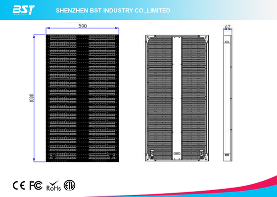 Full Color P10 Led Curtain Display dan High Refresh Stage Led Curtain Panel