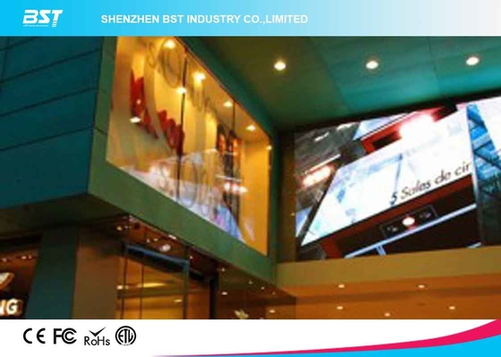 P5mm Transparan LED Screen Display, Kaca Fleksibel iklan led layar bentuk berbeda