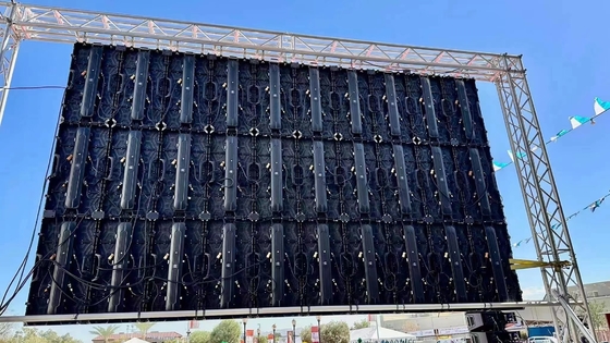 Music Festival LED Screen P3.9 Outdoor Rental Display dengan Aluminium Die-Casting Cabinet