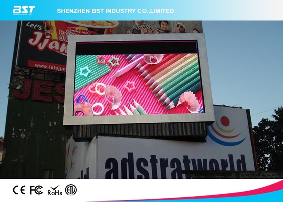 Tingkat Refresh Rate Tinggi 6mm Pixel Pitch Full Color Outdoor LED Display untuk Iklan Dinamis