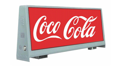 Airproof Mobil Kecil Taksi Atap Iklan LED Tampilan 960mm X 320mm Taksi Top LED Screen