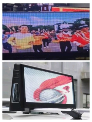 Multifunctional Outdoor P6 Car Advertising LED Display LED Sign Message Taxi Top LED Display