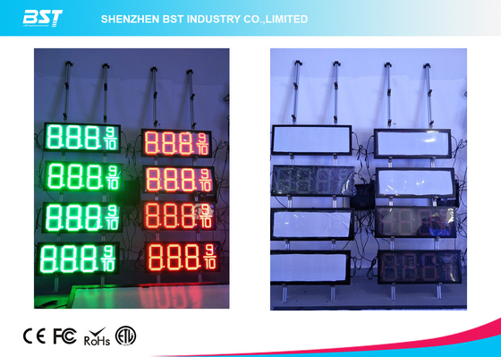 Airproof LED Outdoor Gas Station LED Display Kecerahan Tinggi