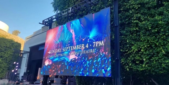 IP65 Outdoor Rental LED Display Lemari Aluminium Die-cast dengan Sistem Kontrol NovaStar