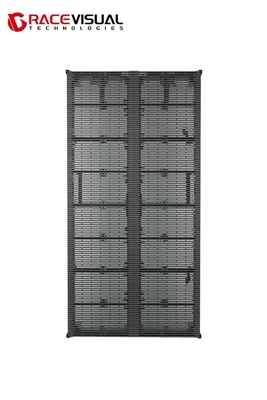 500mmX1000mm Transparan Ultra Thin, Lightweight LED Screen untuk kebutuhan dalam ruangan / luar ruangan