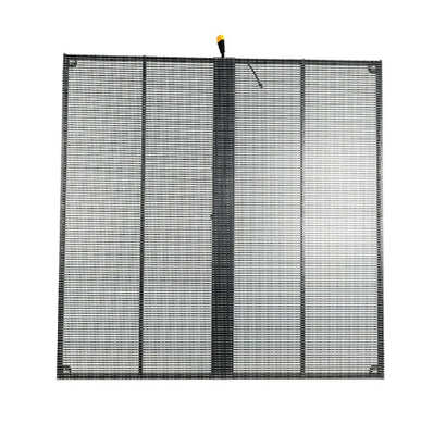 P3.9-7.8 Layar LED luar transparan dengan kecerahan tinggi 5500nits dan tingkat refresh 3840Hz