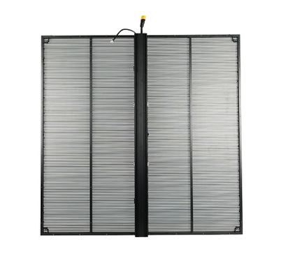 P3.9-7.8 Layar LED luar transparan dengan kecerahan tinggi 5500nits dan tingkat refresh 3840Hz