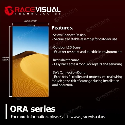 7680Hz Ultra-High Refresh Rate Rental LED Panel untuk ORA Series     Tersedia dalam 500×1000mm & 500×500mm