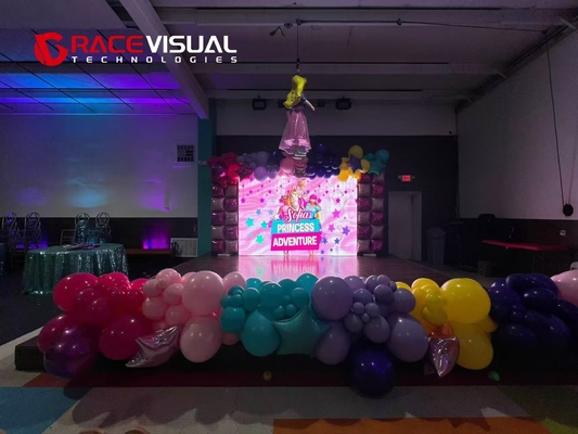 7680HZ 500x500mm IRA Series Indoor Rental LED Display dengan Resolusi Modul 64x64px dan IP Rating IP40/IP21