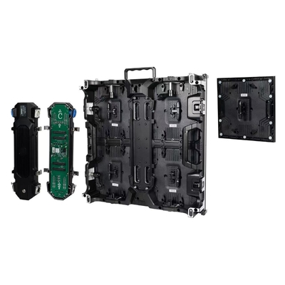 Acara Interior Profesional Iklan LED Tampilan IRB Seri 600 nits Kecerahan 7680 Hz Refresh 500×500 mm Lemari Modular