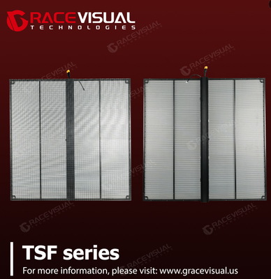 Seri TSF Canggih Layar LED Transparan Untuk Tampilan Konten Resolusi Tinggi