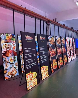 IP Series indoor Poster LED Screen dengan fungsi yang digunakan secara individual atau terhubung bersama