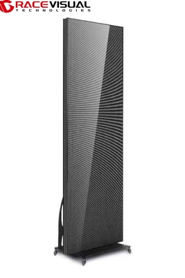 P2.5 mm Digital Display Totem Indoor Screen 640 x 1920 mm Poster Interaktif 3840 Hz Tingkat Refresh Tinggi Stand Berputar Terkontrol WiFi untuk Acara