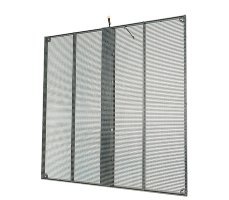 Display Mesh Strip LED Transparan yang dapat disesuaikan    Ideal untuk aplikasi dalam ruangan dan luar ruangan yang tetap
