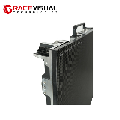 Sertifikat layar LED aman Solusi tampilan melengkung multi-sudut dengan bahan panel aluminium die-casting dan skala abu-abu 16bit