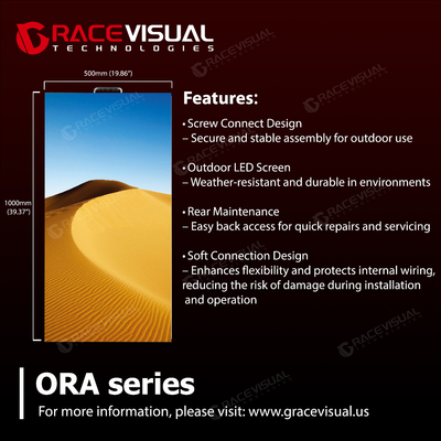 ORA Series Rental LED Display Screw-Fixed Dibangun untuk Berfungsi dalam Setiap Cuaca dan Kecerahan 4500nits