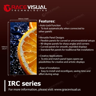 High-End Indoor LED Display ∙ IRC Series ∙ 3rd Gen Upgrade dengan A8s Plus, Ultra-Slim, hemat energi, instalasi serbaguna & visual yang menakjubkan