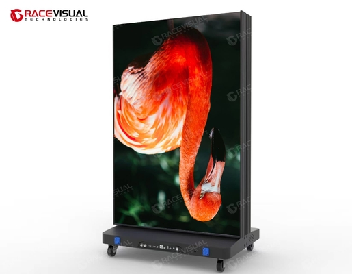 Indoor Foldable Led Poster Screen Led Digital Display Untuk Banner Portable Led Video Wall Untuk Toko