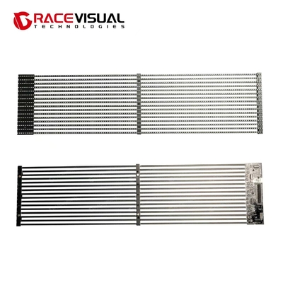 GRACEVIS TS-F Transparan LED Display 600-5500nits Kecerahan Tinggi 100000hrs Umur