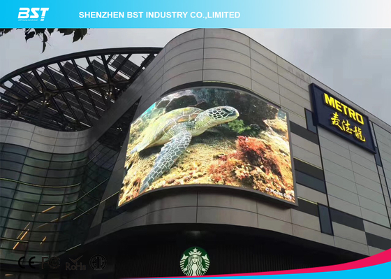 Komersial P4 Pemeliharaan Depan Layar LED Layar Iklan / Layar Spanduk LED