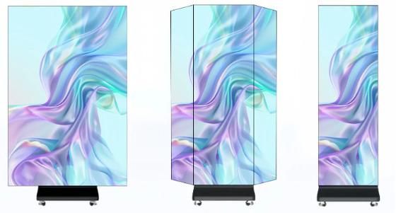Tampilan Poster LED Tiga Kali Lipat: Portable, Seamless & Brilliance