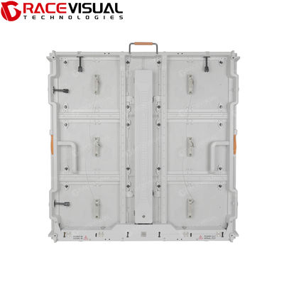 Panel Tampilan LED Luar Ruangan P5.7mm dengan desain sasis putih dan Layar Iklan Tetap Tahan Air untuk Papan Iklan Komersial